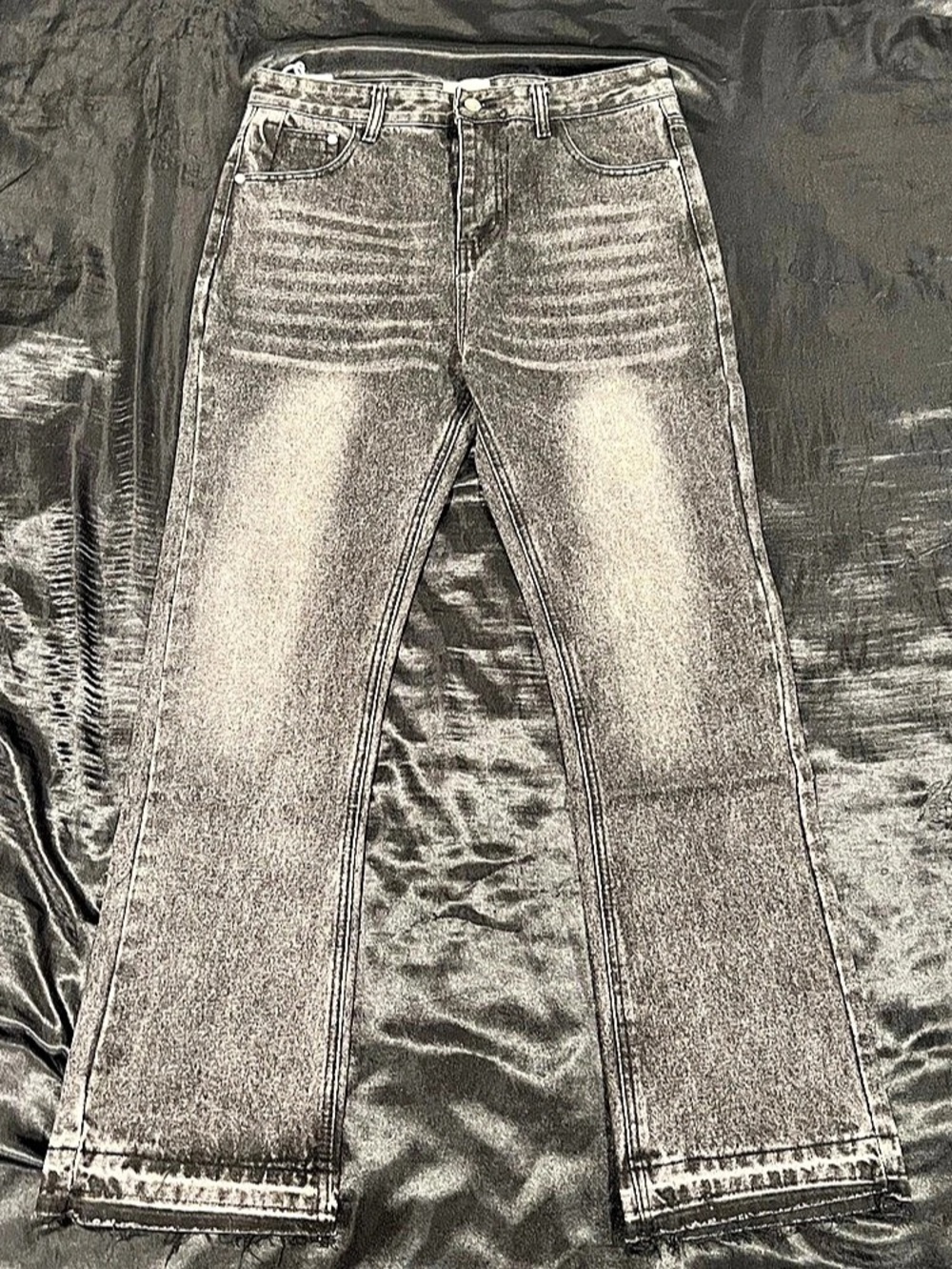 Gray Straight Leg Jeans Like New